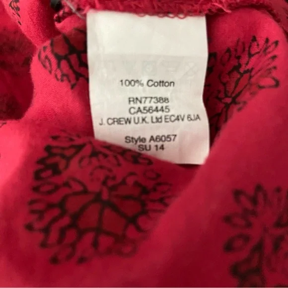 Madewell Ex-Boyfriend Red Leaf Paisley Button Down Shirt - Picture 10 of 10